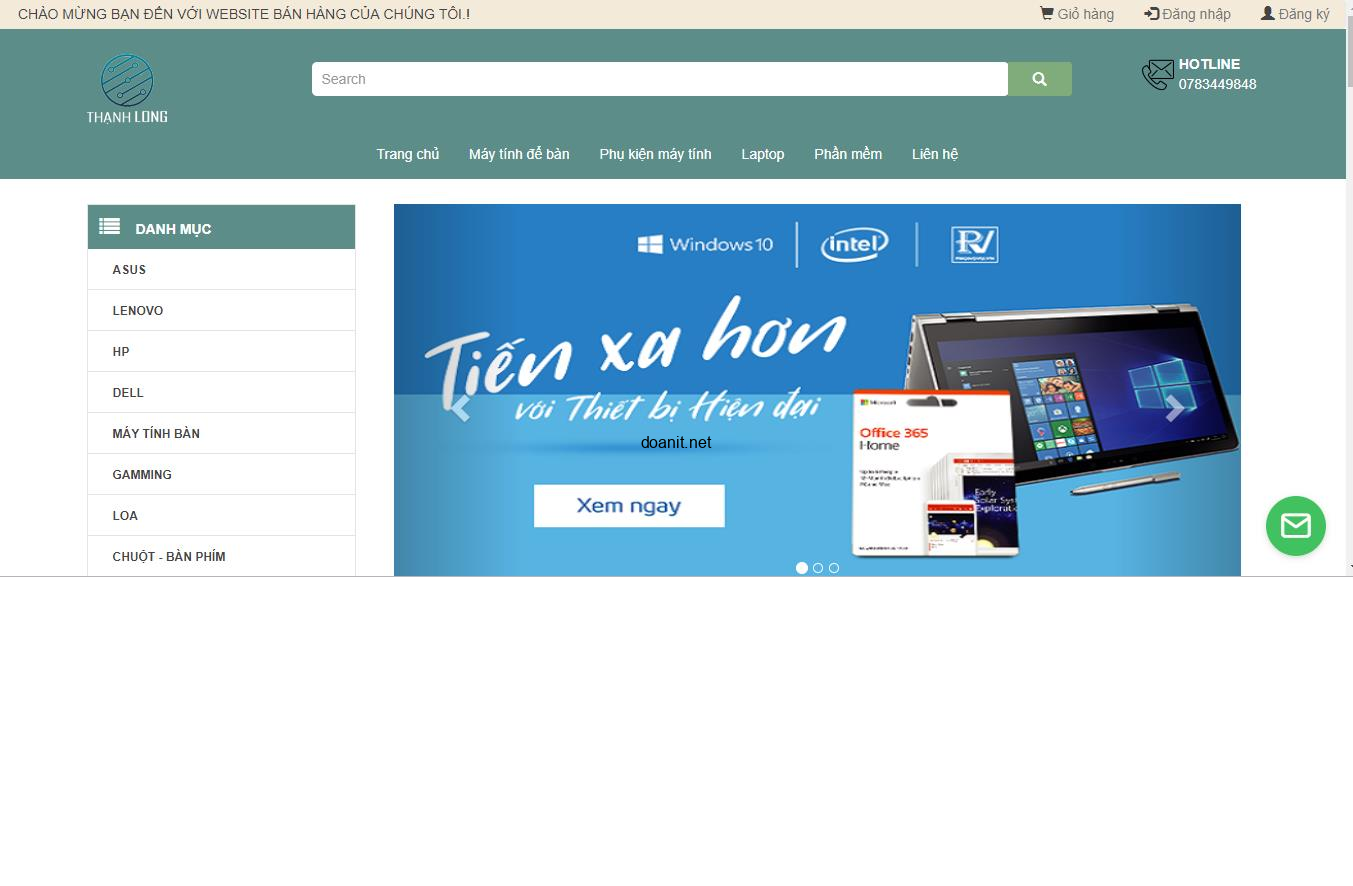 Đồ án PHP Website Bán Laptop Online