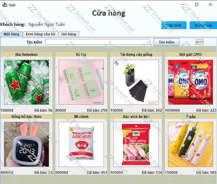 Đồ án Java Swing: Phần Mềm Quản Lý Bán Hàng