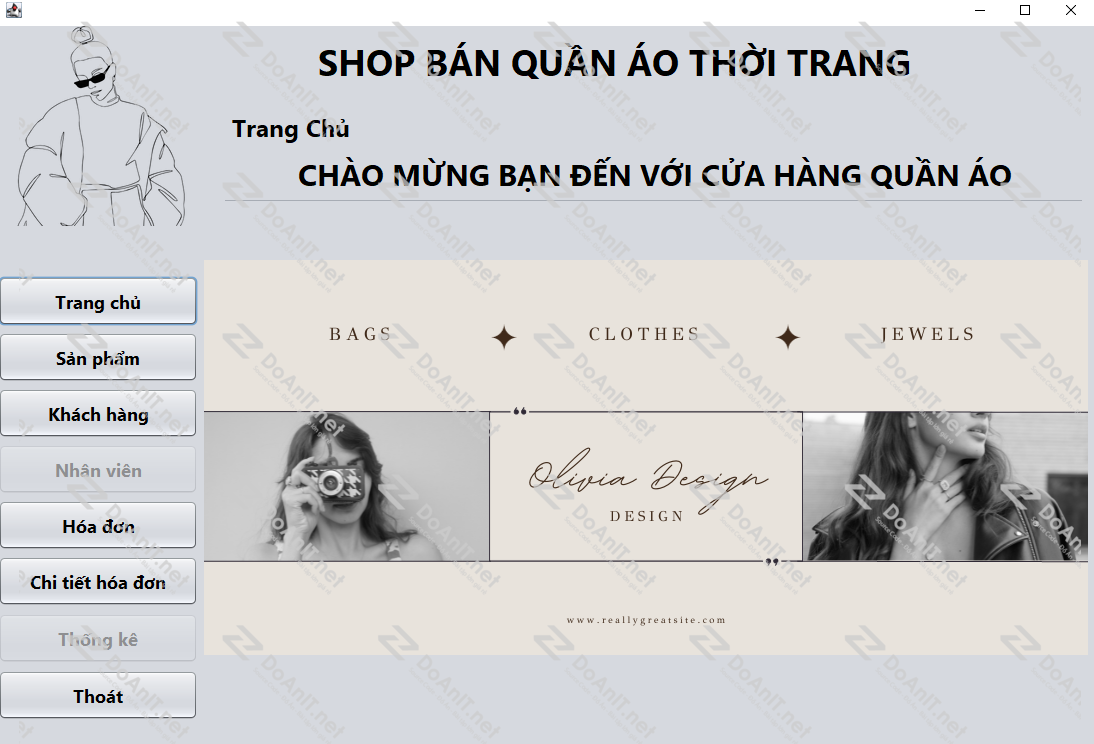 Đồ án Java Swing: Phần Mềm Quản Lý Cửa Hàng Thời Trang