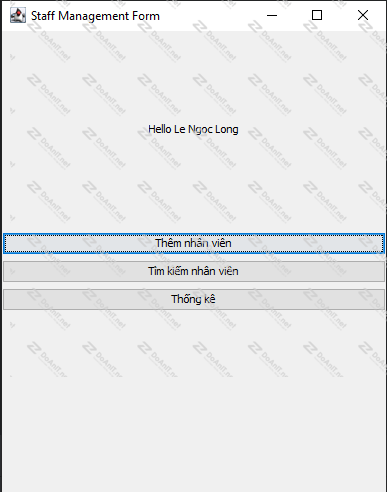 Đồ án Java Swing: Phần Mềm Quản Lý Nhân Viên