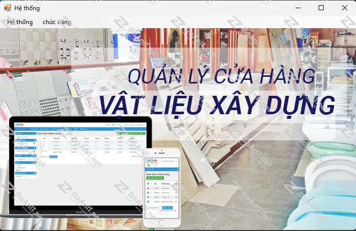 Đồ Án C# Winform: Phần Mềm Quản Lý Vật Liệu Xây Dựng